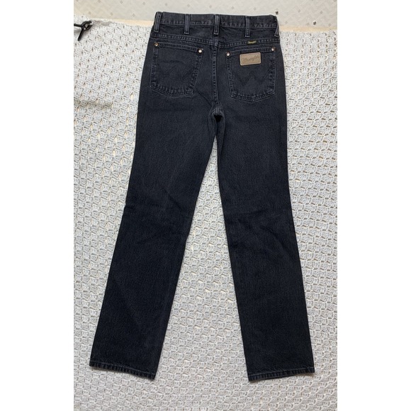 Wrangler Western Jeans Men 29x34 Cowboy Cut Black Denim 936WBK Rodeo Work - Picture 1 of 9